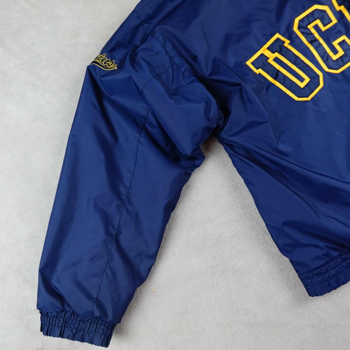 Gear For Sports UCLA Jacket SMALL Blue Drawstring Hood Full Zip Vintage