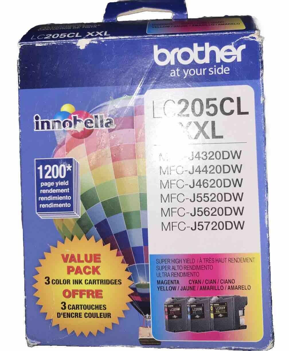 Brother LC205CL XXL Ink Cartridges (Cyan/Magenta/Yellow) Exp 01/2026