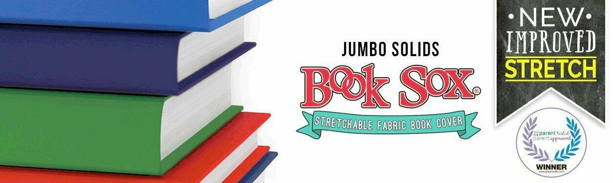 Book Sox Stretchable Book Cover: Jumbo Sprinkles Print. Fits Most Hardcover Textbooks up to 9 x 11. Adhesive-Free, Nylon Fabric School Book Protector. Easy to Put On. Washable & Reusable Jacket.