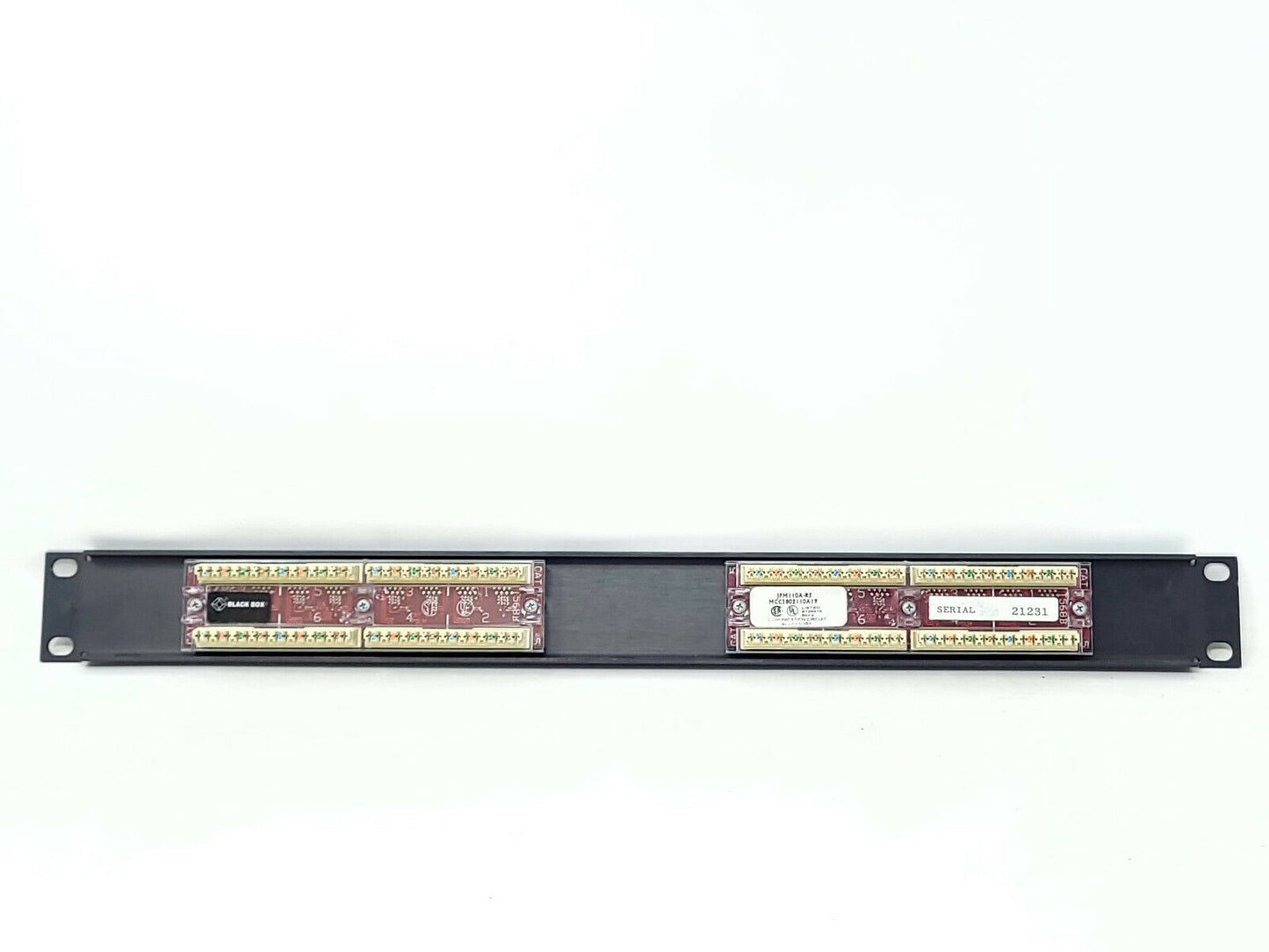 Lot of 3 Rackmount Cat5 Patch Panel 568B, RJ45 Ethernet - 16, 24, 48 - USED