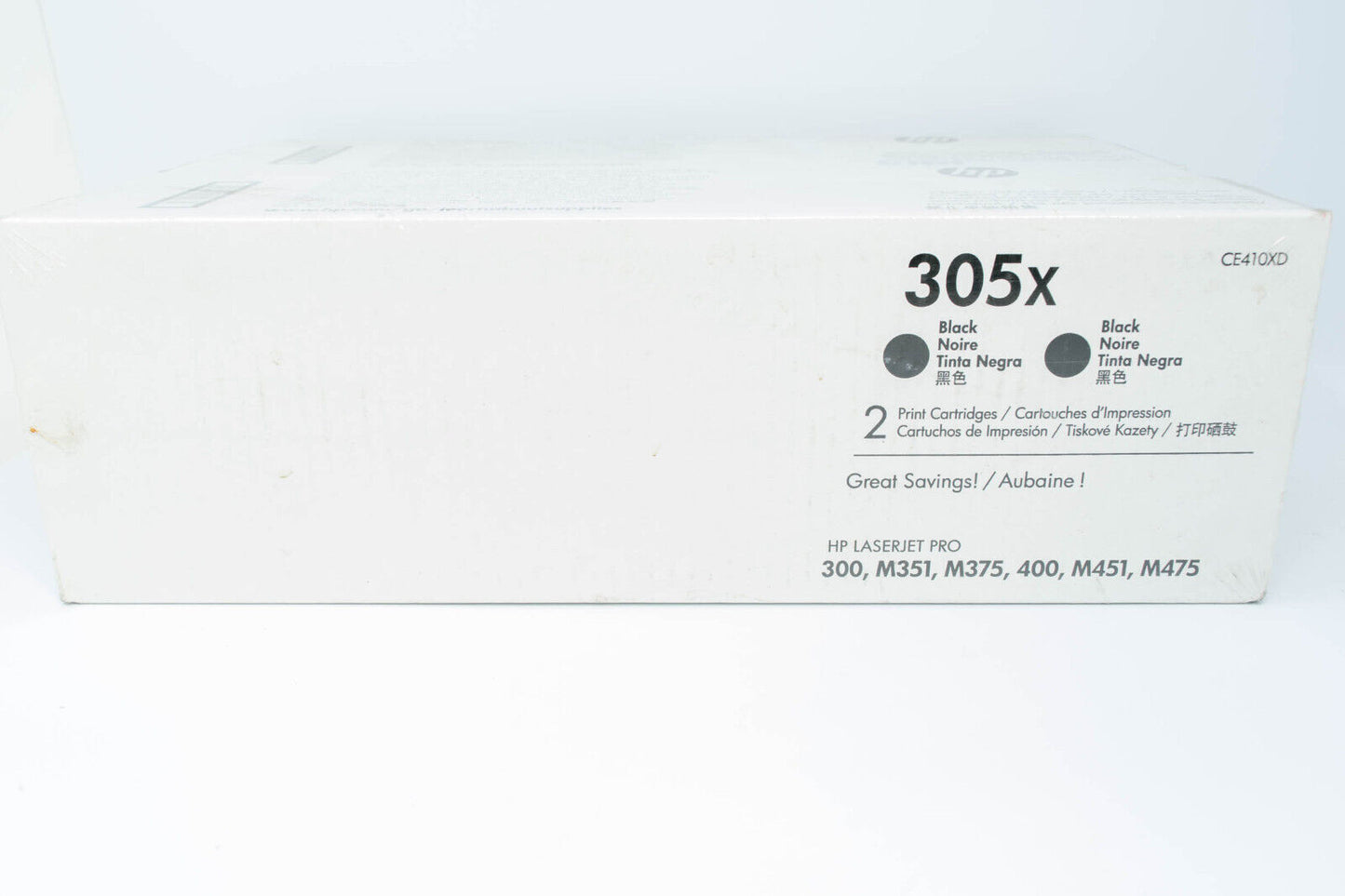 HP 305X - Original LaserJet Cartridge Black (CE410XD) - TWO PACK - NEW