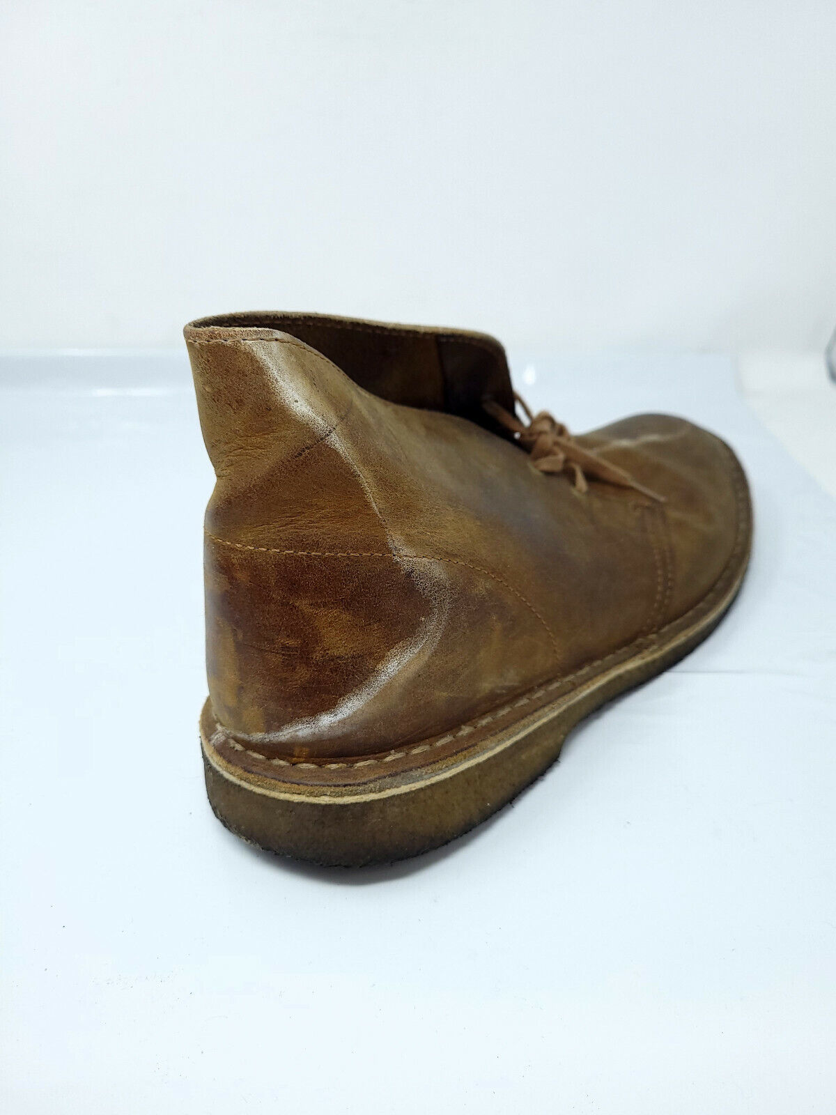 Clarks The Original Desert Boot Men's Sz 9.5 Brown Leather - Pre-Owned