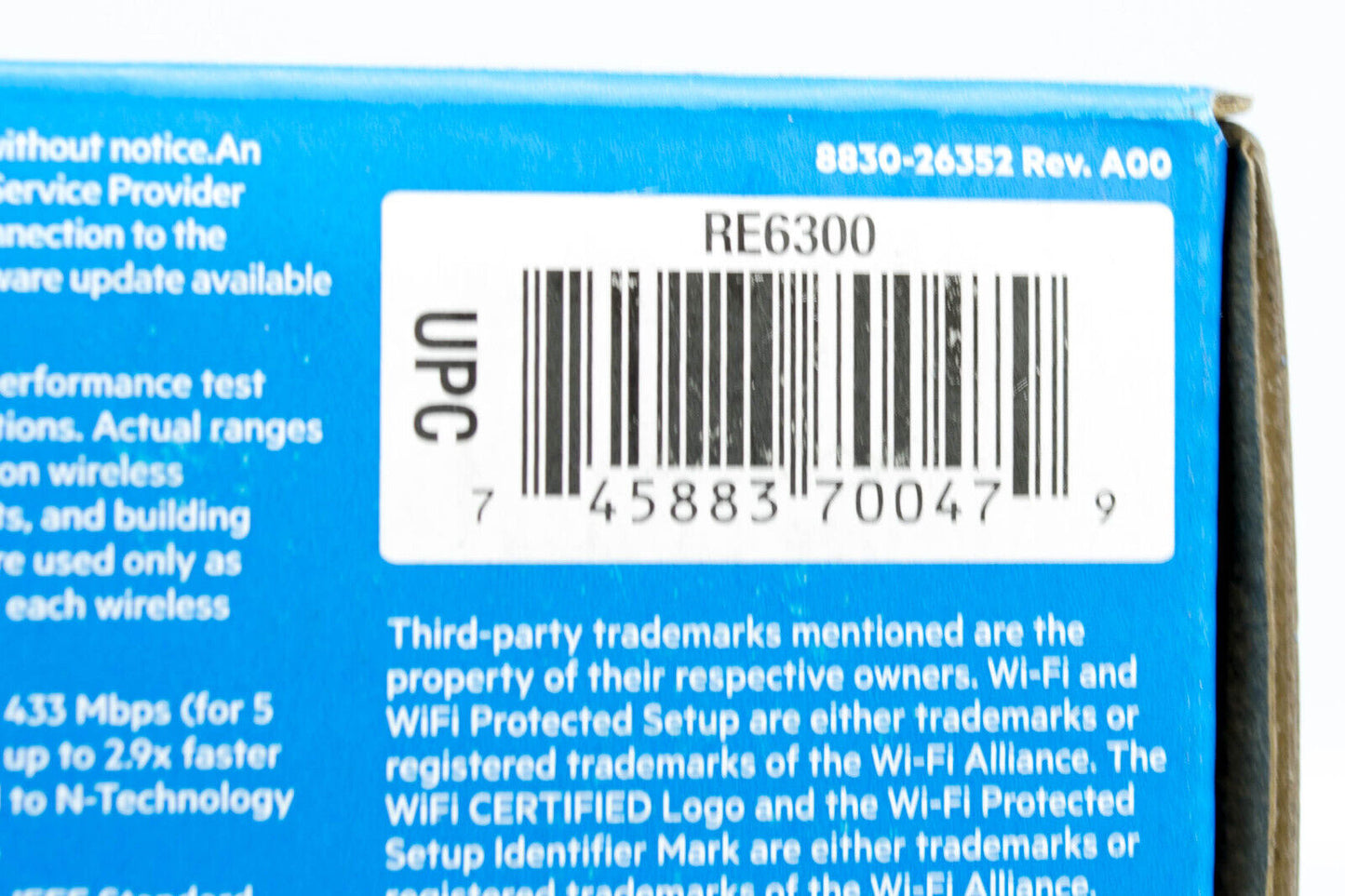 Linksys AC750 Boost Dual-Band Wi-Fi Gigabit Range Extender Model RE6300 - NEW