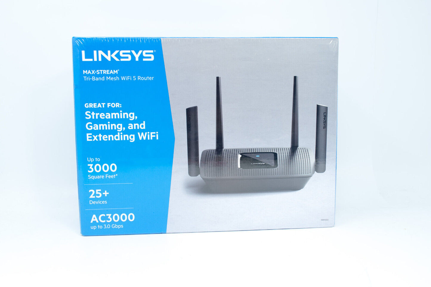 Linksys MR9000-NP Max-Stream AC3000 Tri-Band Mesh Wi-Fi 5 Router - NEW SEALED