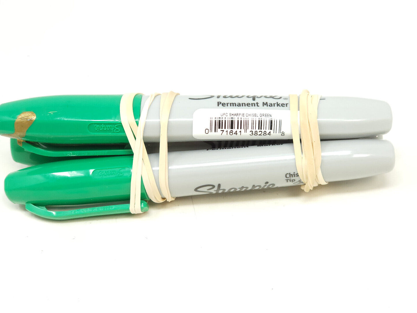 Sharpie Permanent Marker, Chisel, Green, 3-Count - NEW
