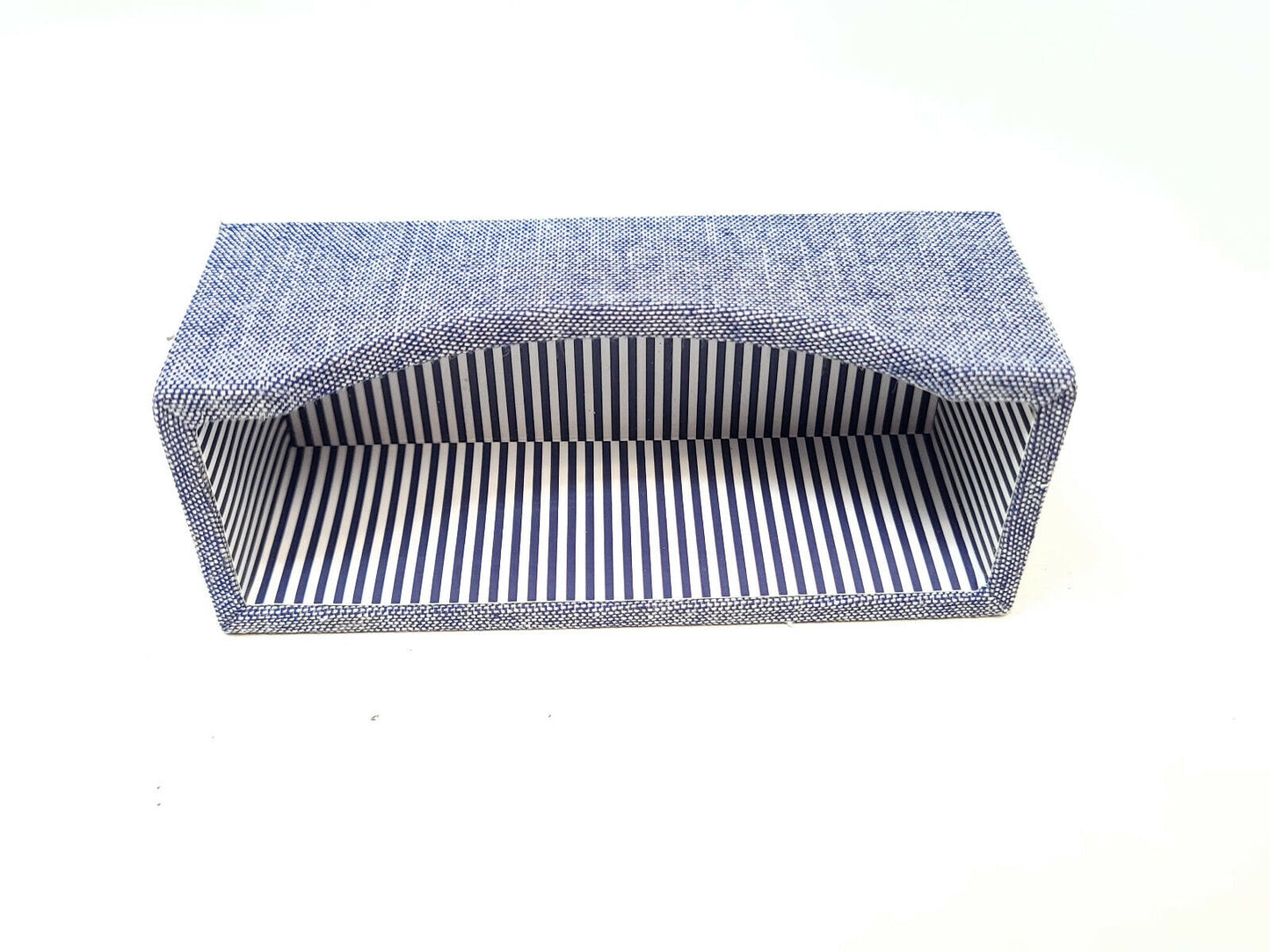 10x Blue Cloth - Blue Striped - Business Card Holders - New with Tags