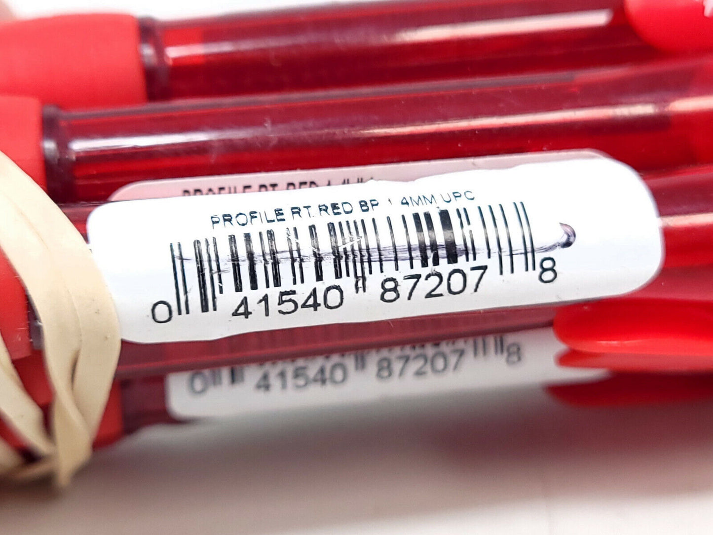 9x Paper Mate Profile Retractable Ballpoint Pens, Bold Point, 1.4 mm, Red - NEW