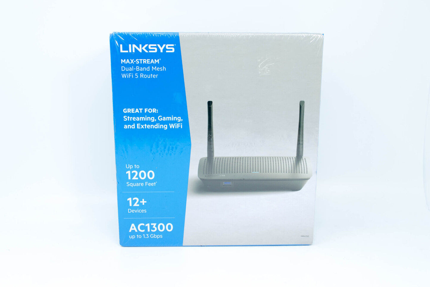 Linksys Max-Stream Dual-Band Mesh Wi-Fi 5 Router MR6350 AC1300 12+ Devices - NEW