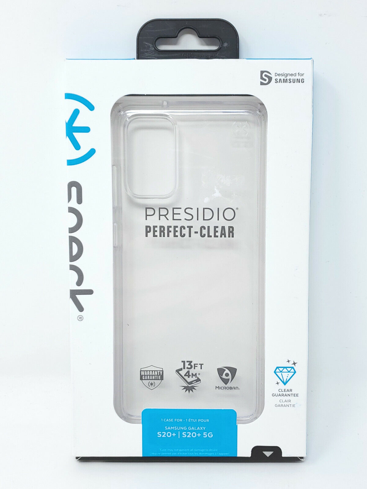 Speck - Presidio Perfect Clear + Grip Case for Samsung Galaxy S20+ 5G S20+ - New