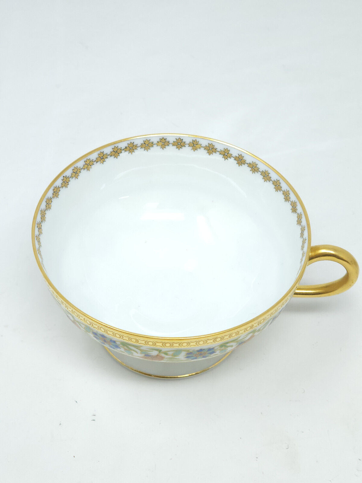 Haviland & Co. Limoges France White & Gold Design Tea Cups - 2 SIZES
