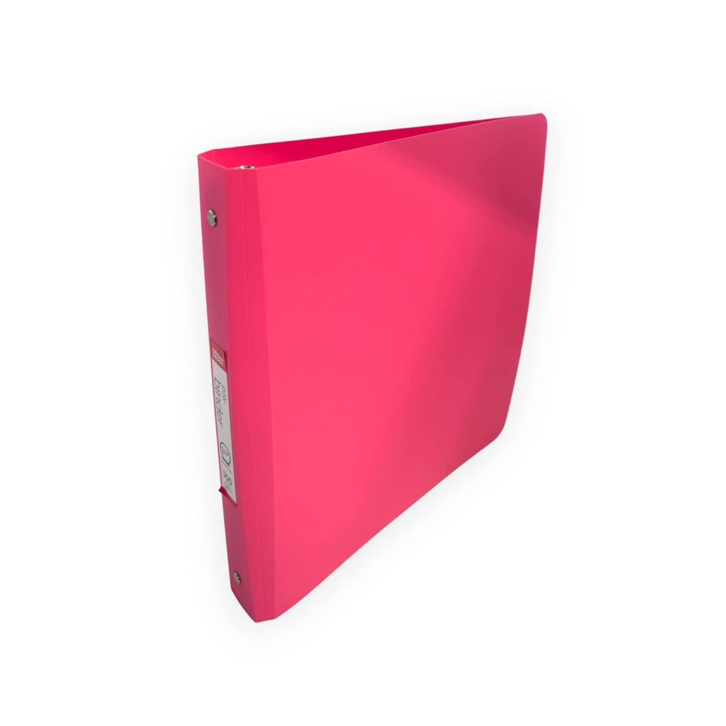 Office Depot Heavy-Duty Flexible 3-Ring Binder, 1.5" Round Rings, Pink