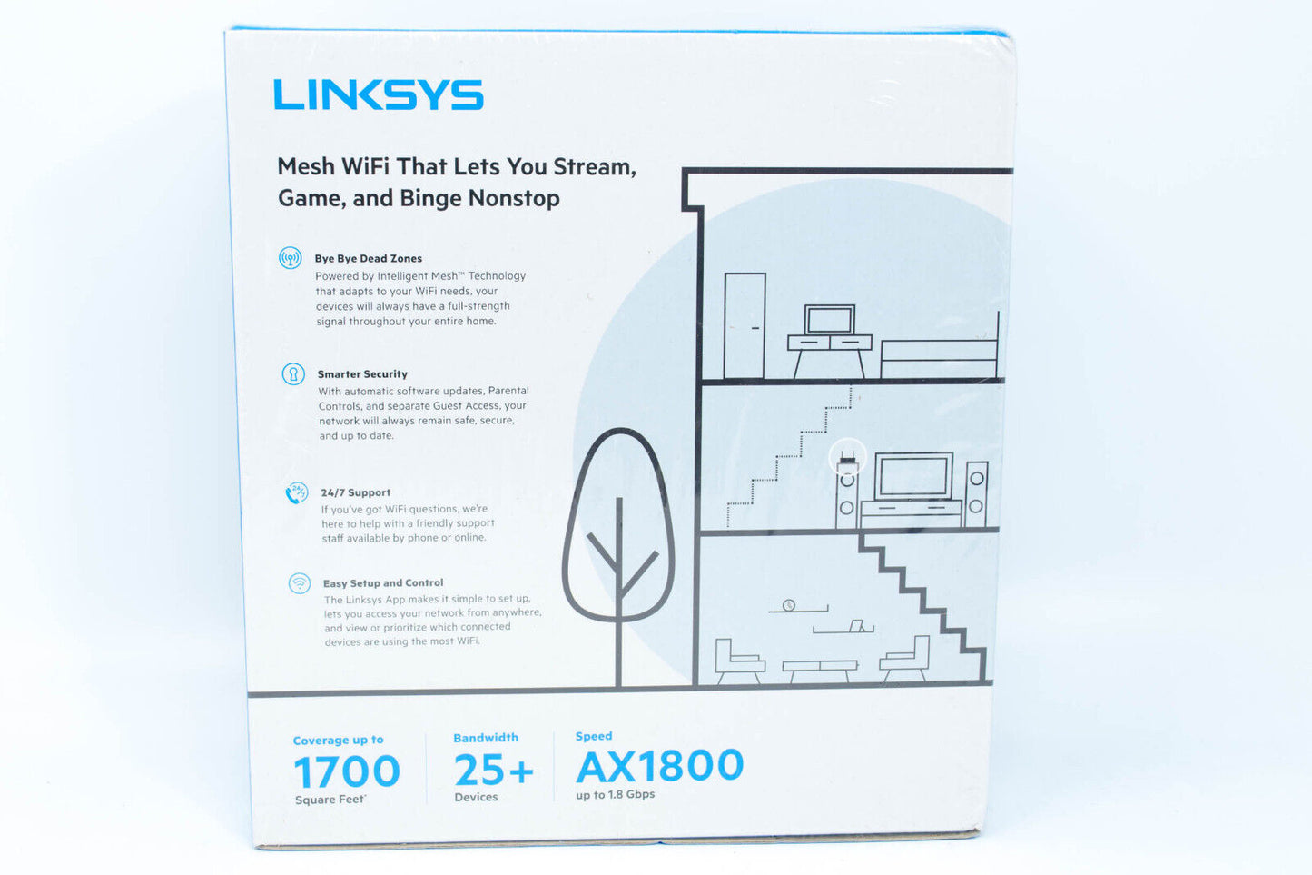 Linksys Max-Stream Dual-Band WiFi 6 Router MR7350 - Brand New Sealed - 3