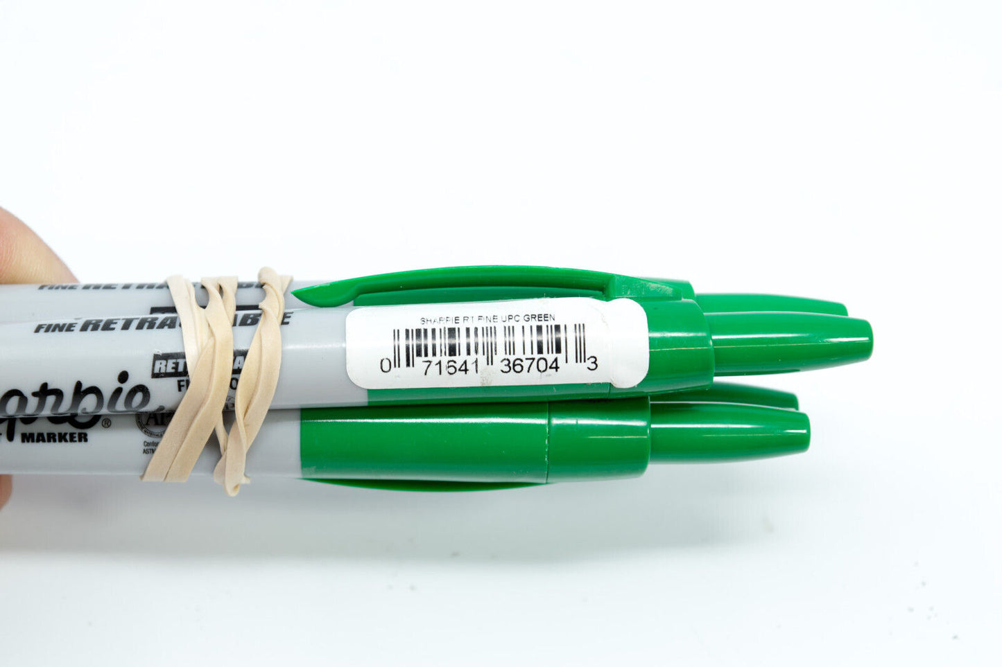 4x Sharpie Retractable Permanent Marker, Green Ink, Fine Pt - NEW