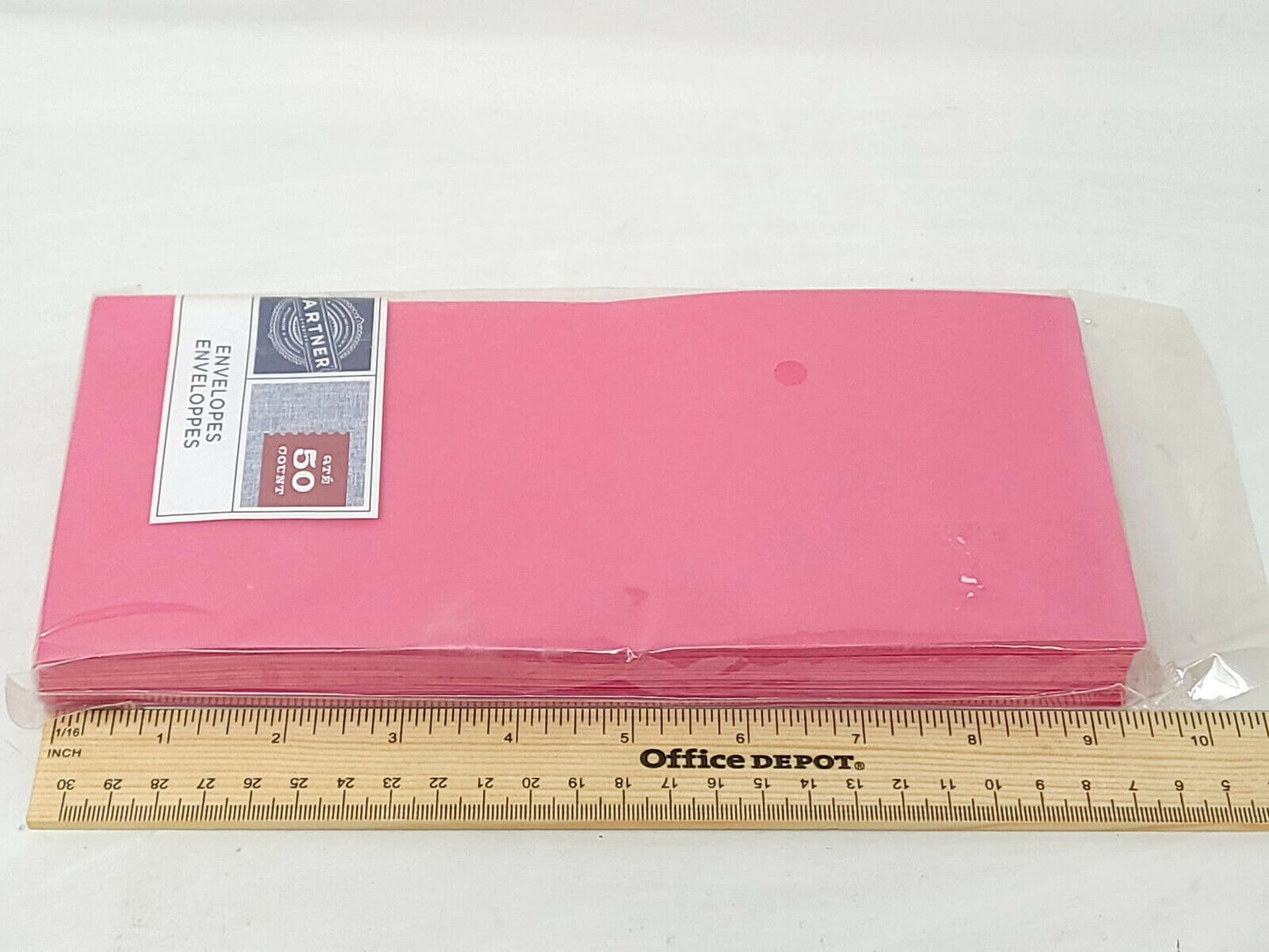 Gartner Studio 50 Envelopes Pink - 4.25 x 9.25 inches - NEW