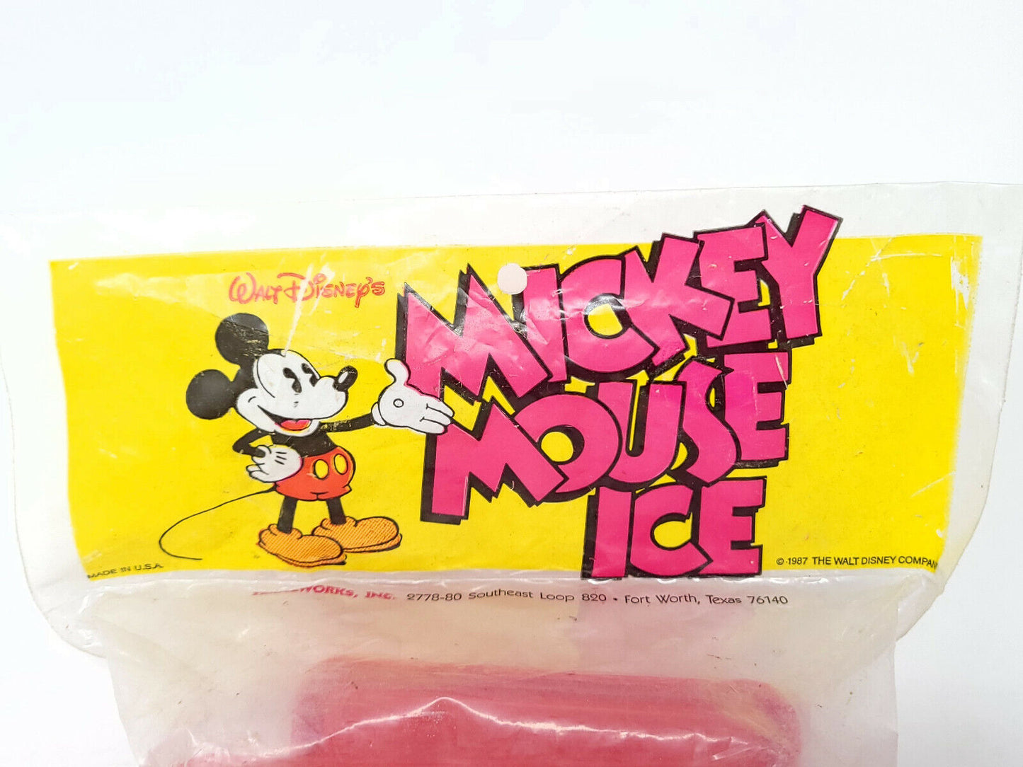 Disney Mickey Mouse Head Ice Cube Tray Rigid Plastic - RED - New in packaging