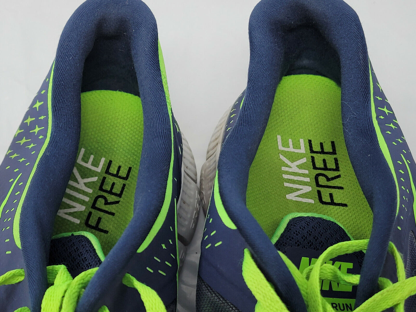 Nike Free Run 3 Mens Size 14 Shoes Electric Green Blue 510642-404 - Pre-Owned