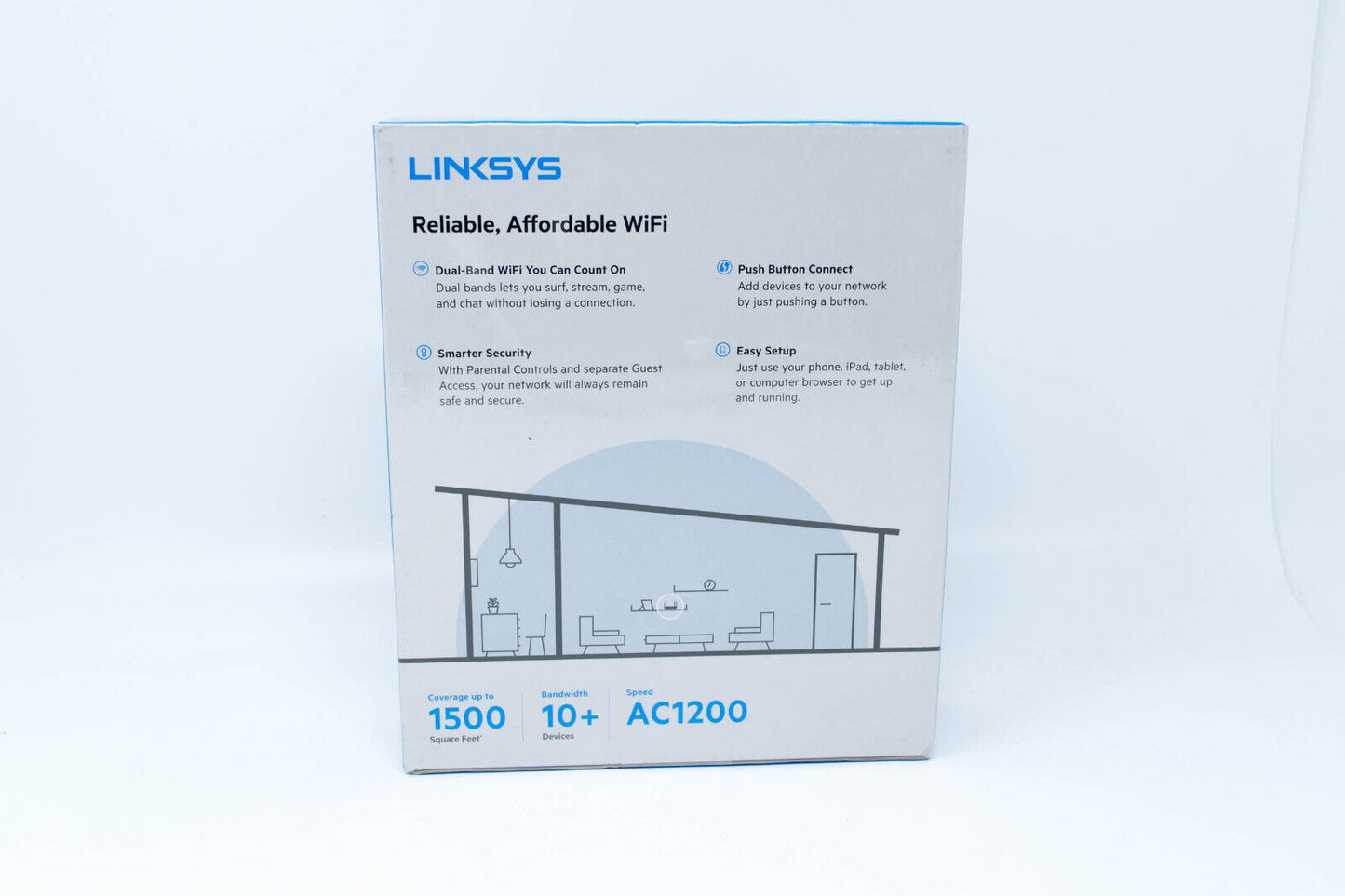 Linksys E5400 WiFi Router Dual-Band AC1200 (WiFi 5) - New, Factory Sealed -2