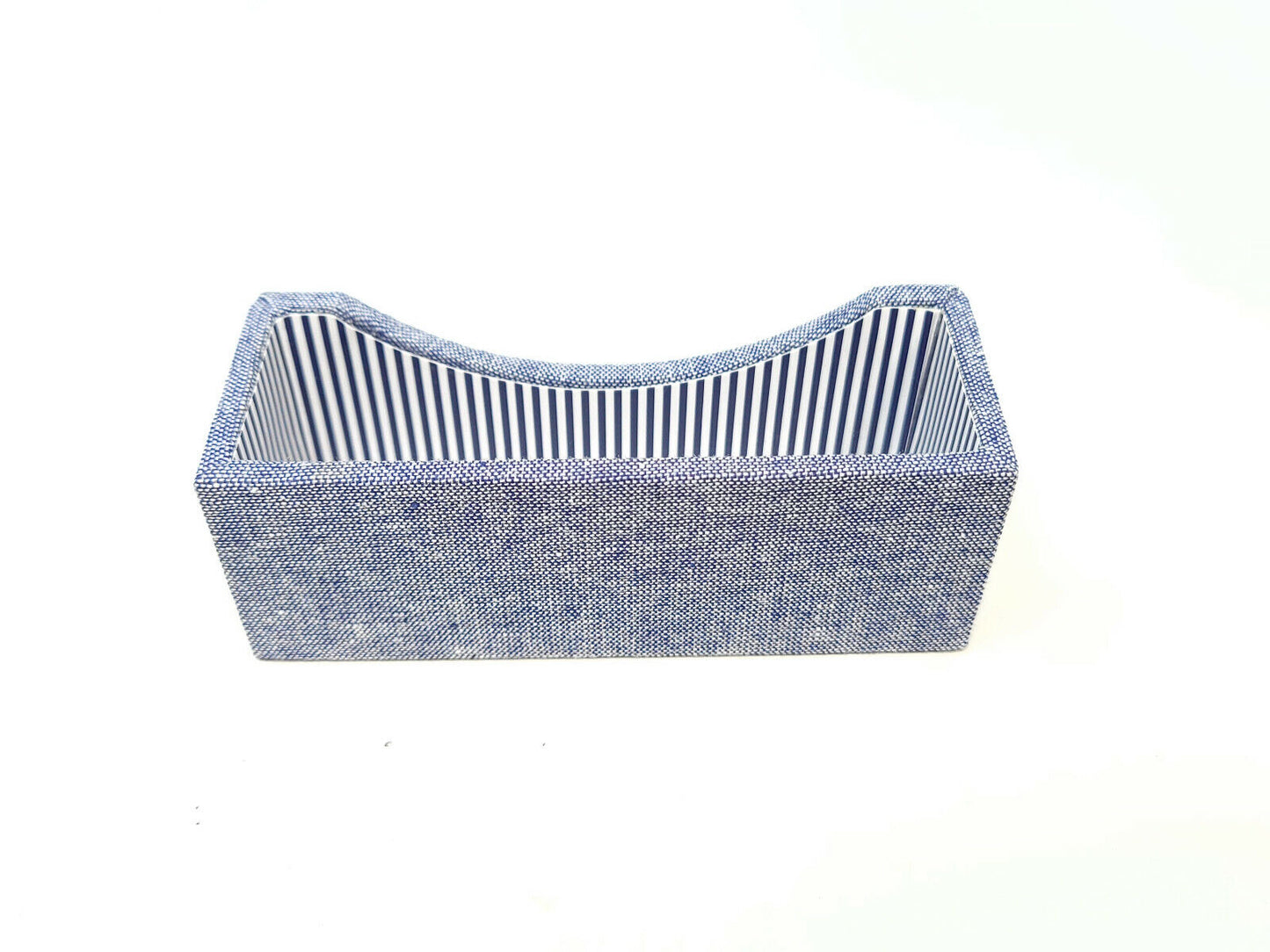10x Blue Cloth - Blue Striped - Business Card Holders - New with Tags