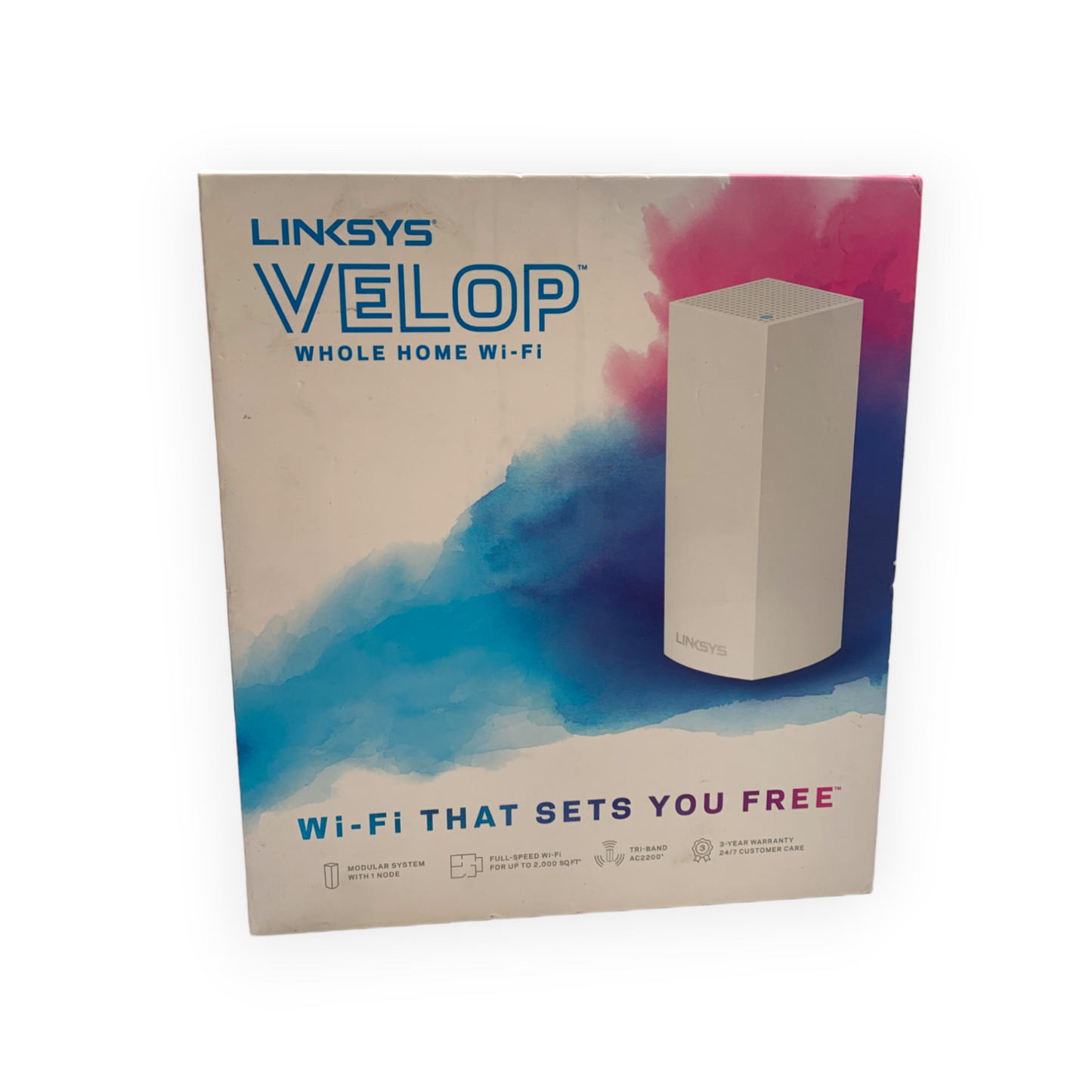 Linksys AC2200 Router WHW0301 Velop Whole Home Mesh Wi-fi System, (Defective)