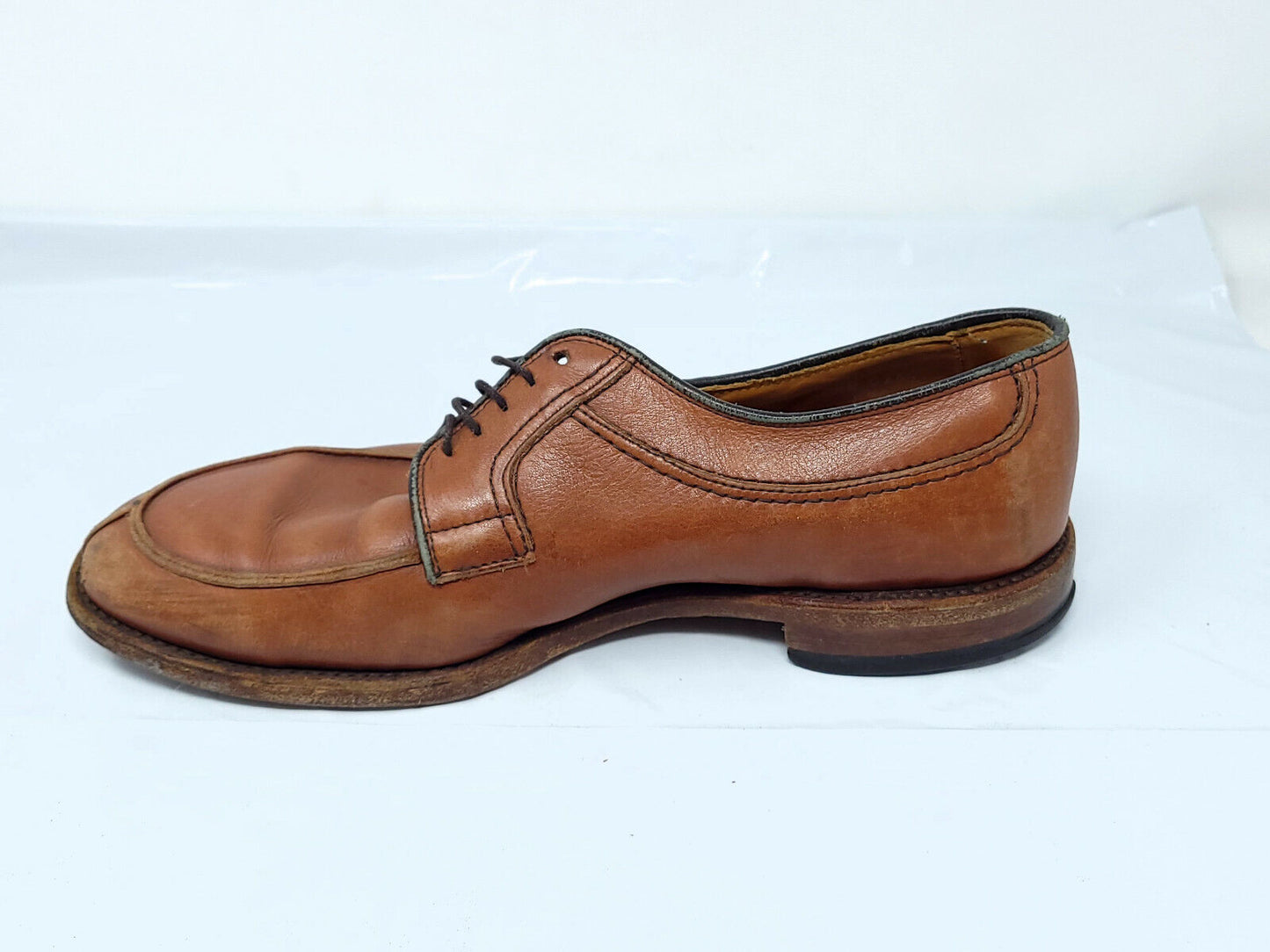 Allen Edmonds Men's Brown Split Toe Oxfords Shoes Sz 8 - D 0245 - Pre-owned