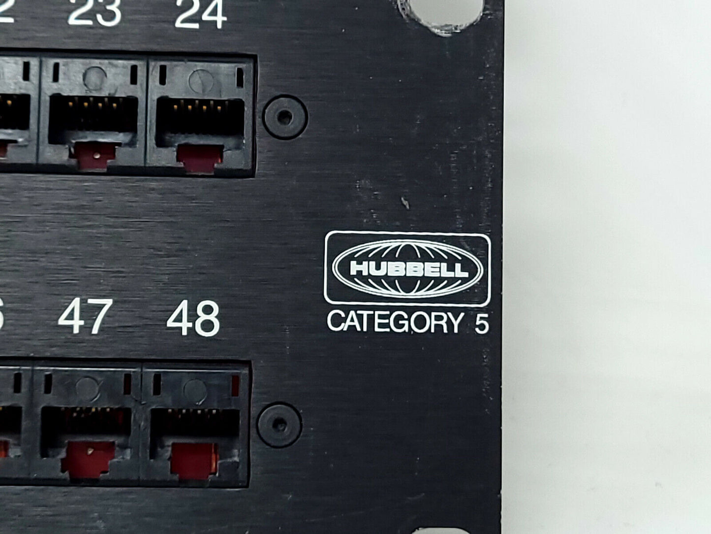 Lot of 3 Rackmount Cat5 Patch Panel 568B, RJ45 Ethernet - 16, 24, 48 - USED