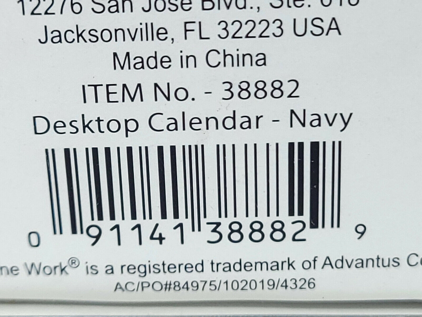 See Jane Work Desktop Calendar Navy 300 Gold Lined Sheets - New worn packaging