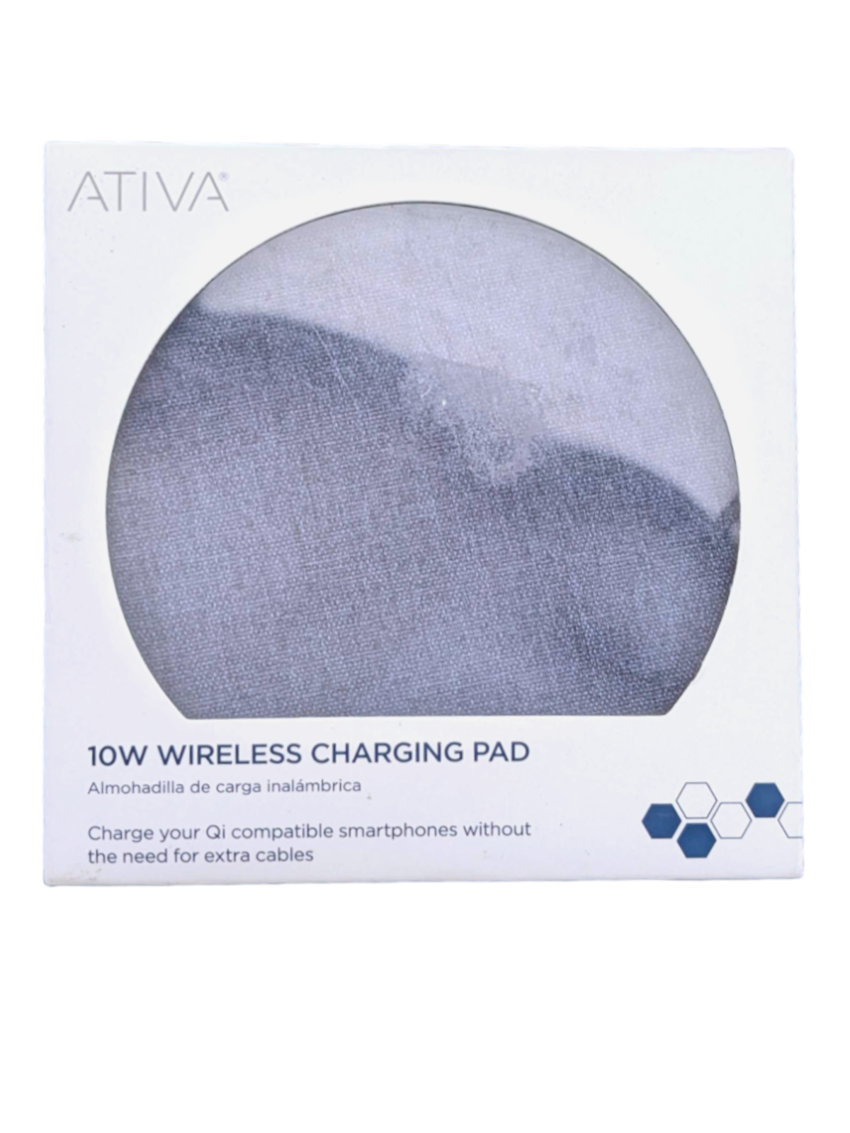 New Ativa 10W Wireless Charging Pad - Blue with 5ft Cord (In Box)