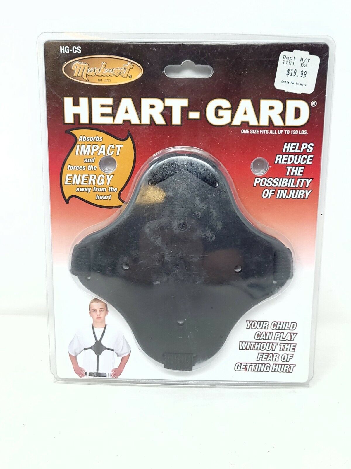 Baseball Softball Adjustable Heart Gard Protective Chest Gear Markwort HG-CS