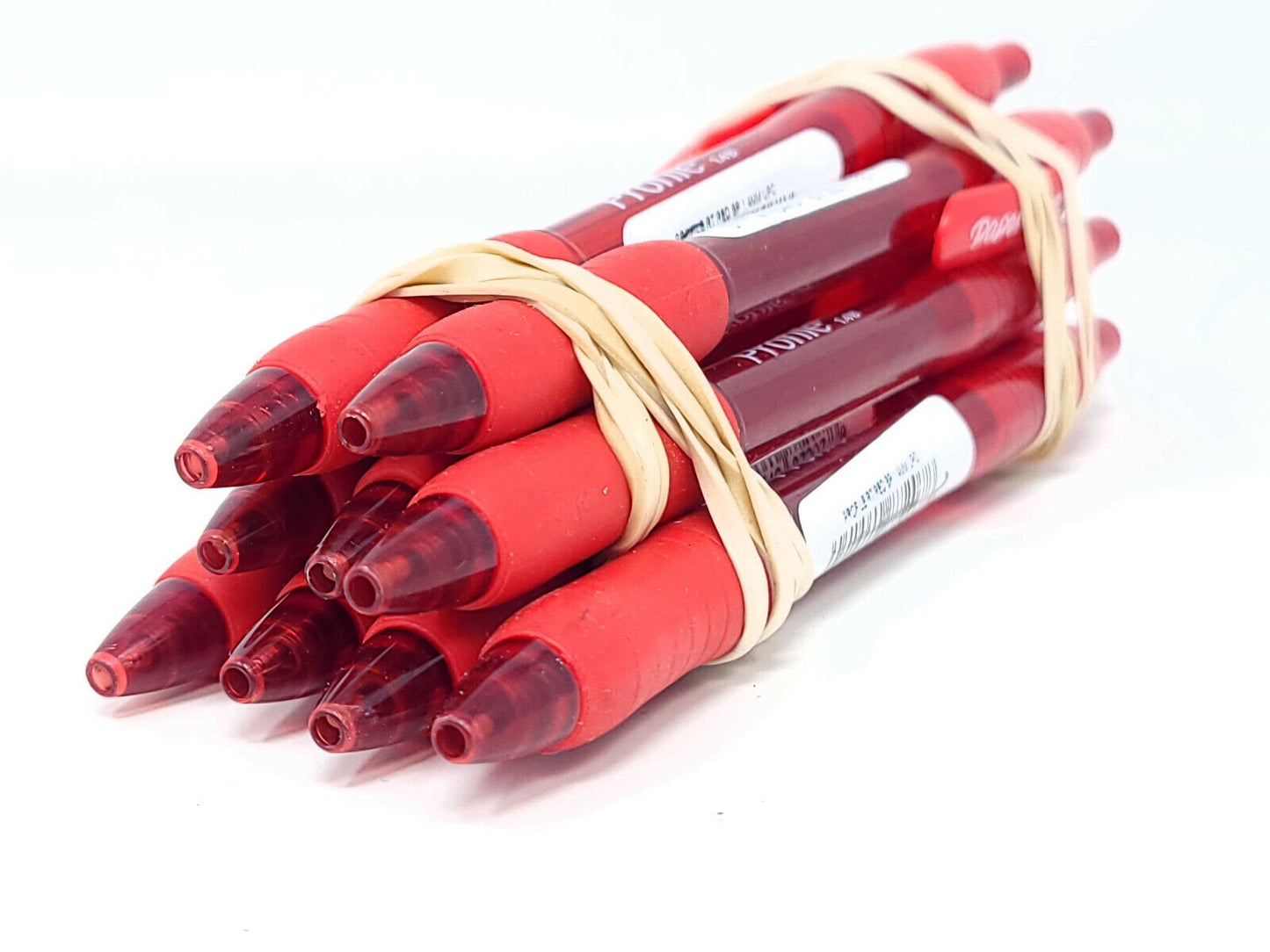 9x Paper Mate Profile Retractable Ballpoint Pens, Bold Point, 1.4 mm, Red - NEW