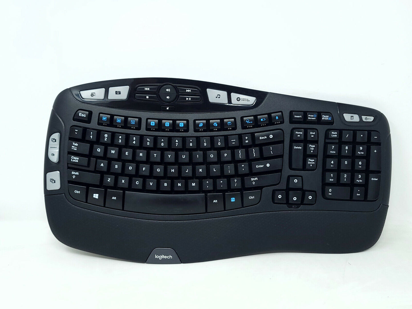 Logitech K350 Wireless Technology Wave Keyboard Black No USB Receiver