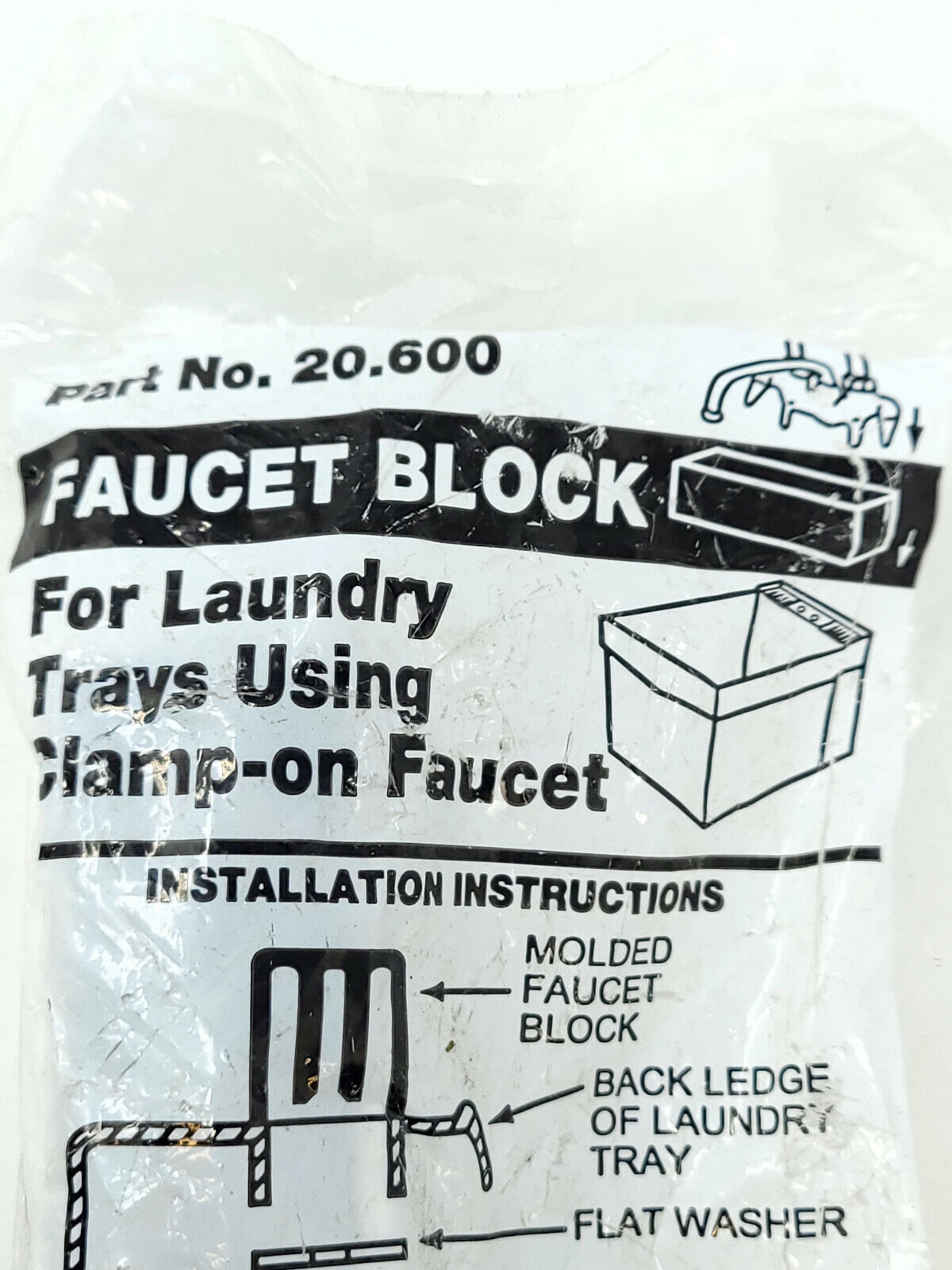 E.L. Mustee Faucet Block - Product number: 20.600 - NEW