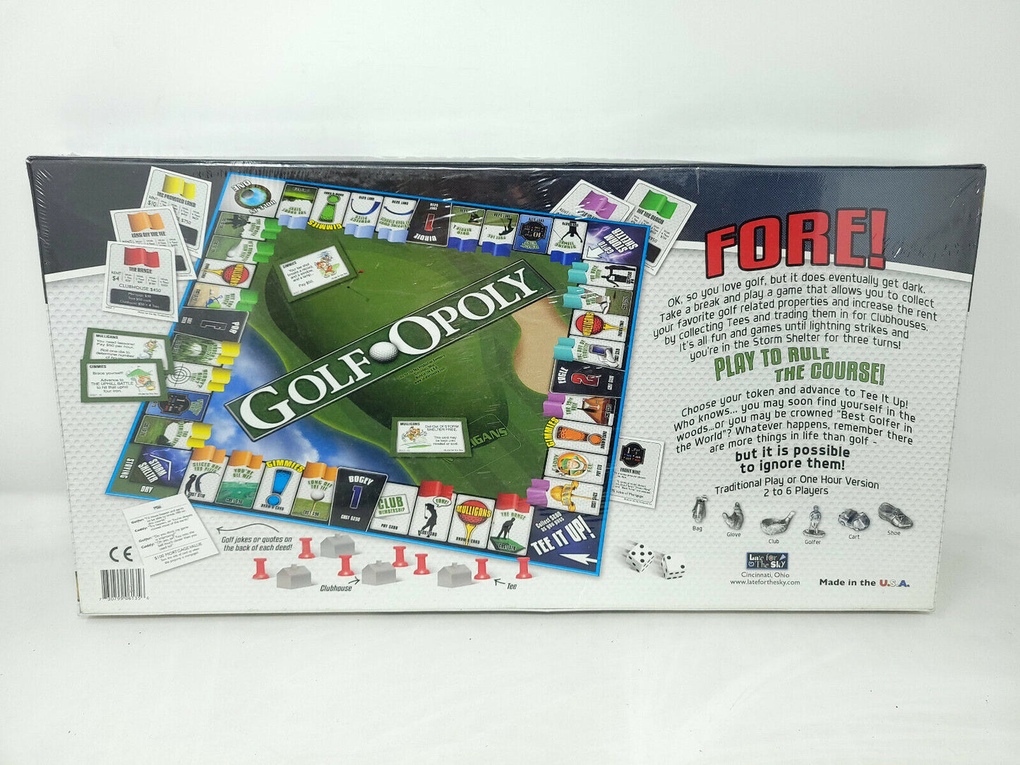 Golfopoly Board Game - Factory Sealed Brand New ~ Ages 8 and Up ~ 2 to 6 Players