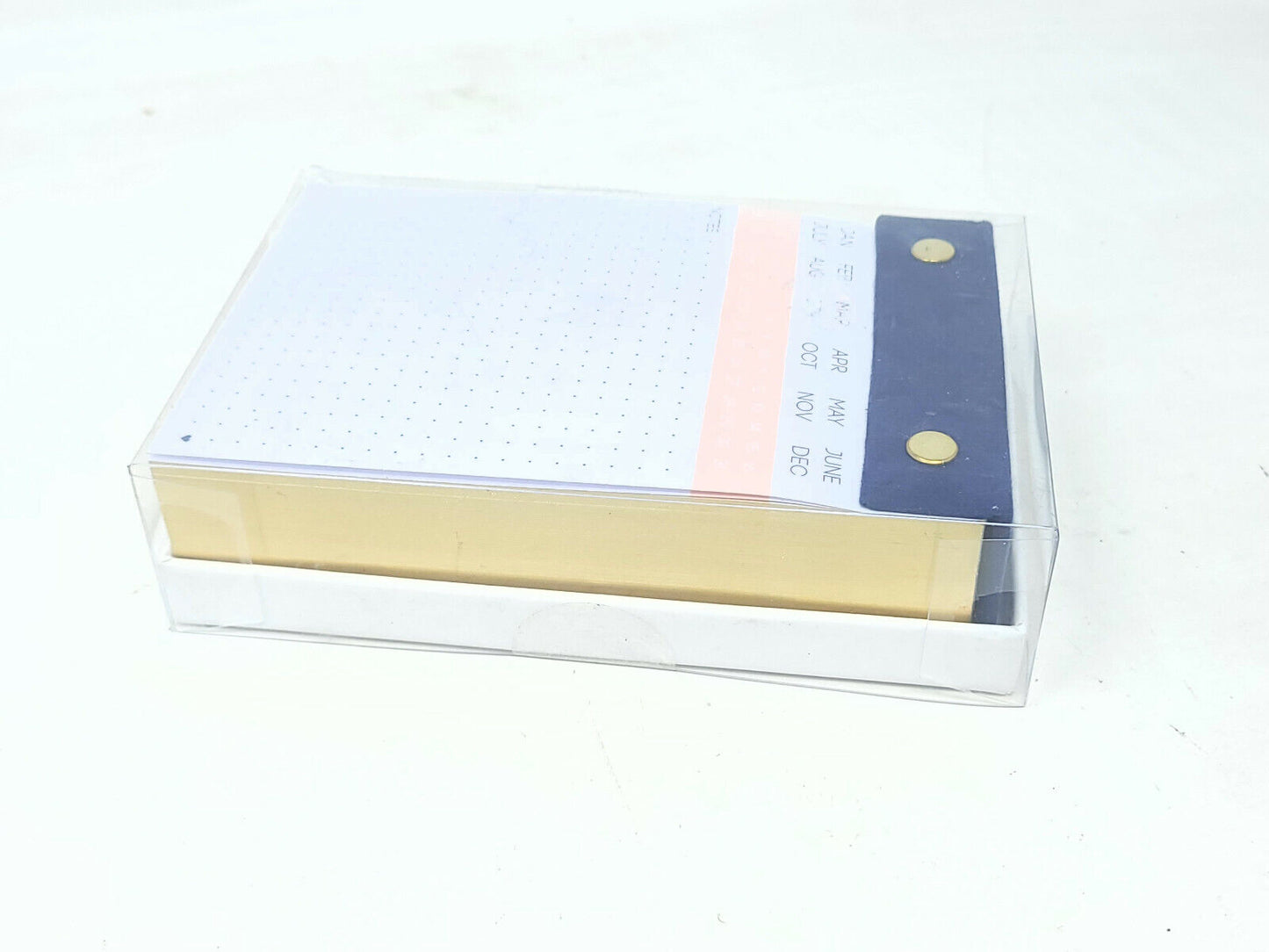 See Jane Work Desktop Calendar Navy 300 Gold Lined Sheets - New worn packaging