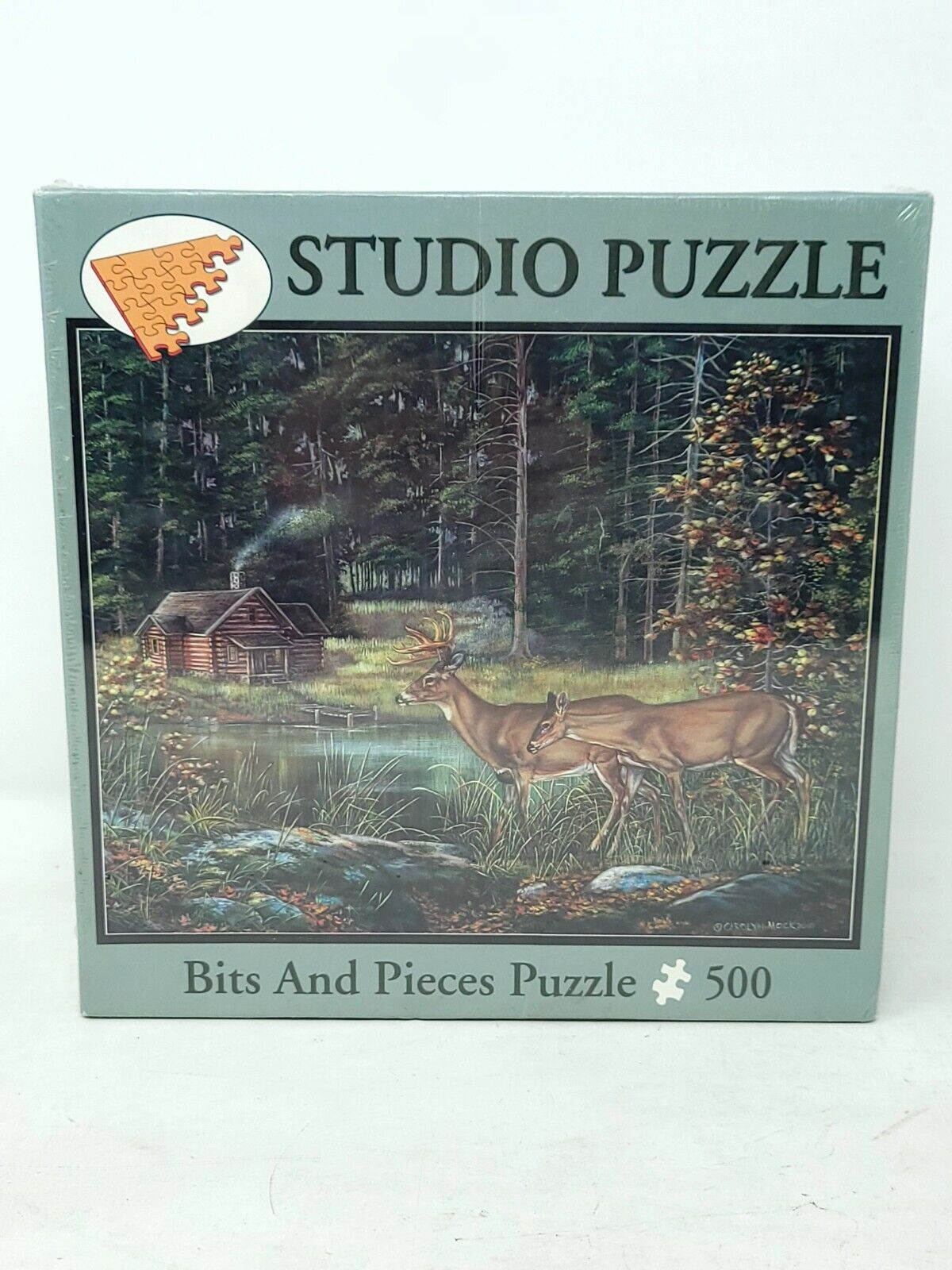 Carolyn Mock - Twilight Sighting 500 Piece Puzzle New - Bits and Pieces - Deer