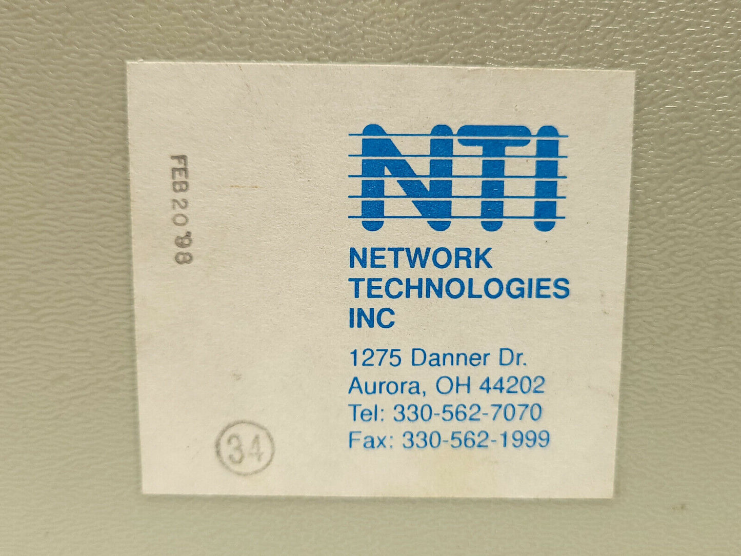 NTI Network Technologies 16-Port VGA Video Splitter NTI Vopex-16V-H - Used
