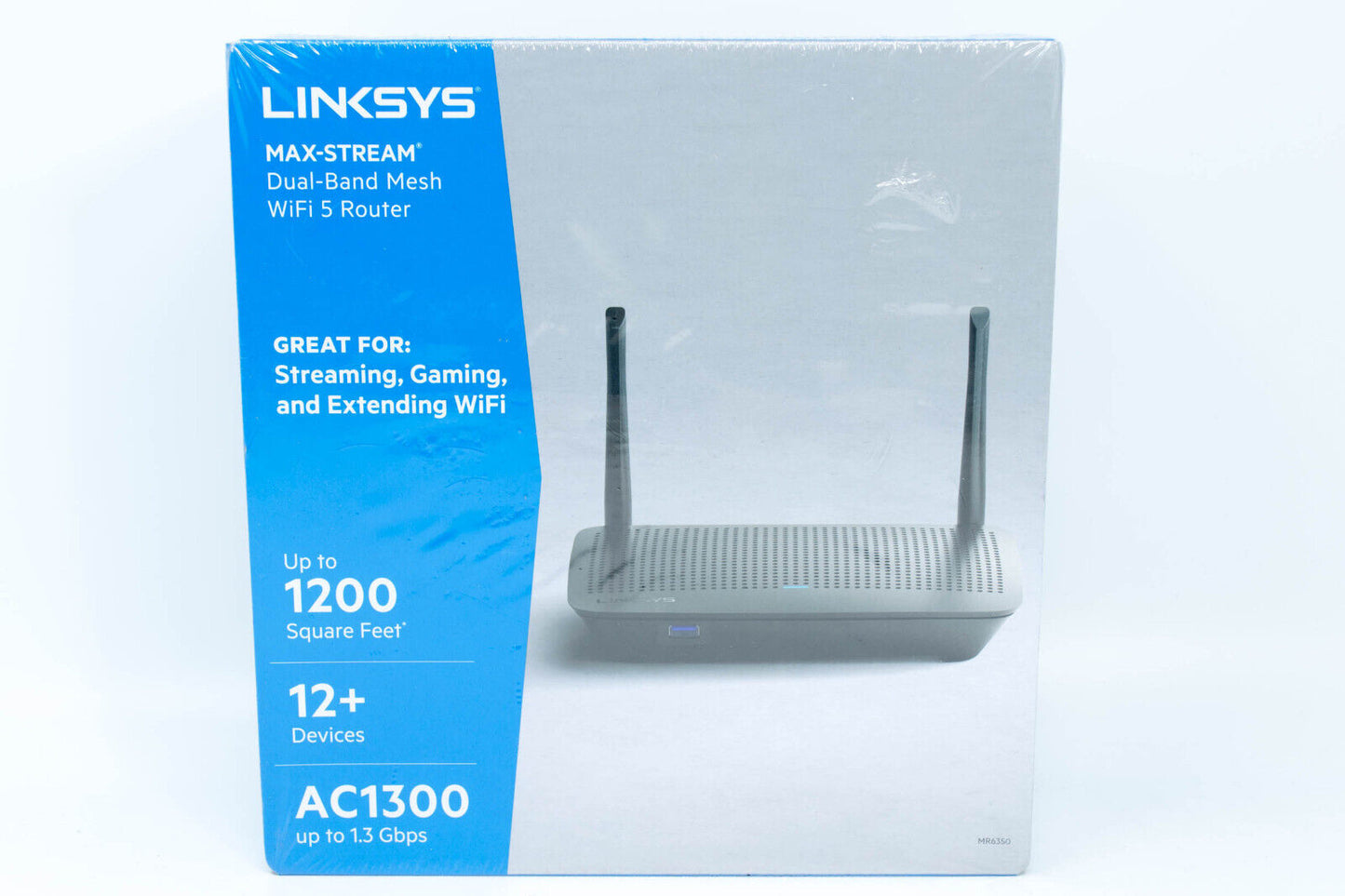 Linksys Max-Stream Dual-Band Mesh Wi-Fi 5 Router MR6350 AC1300 12+ Devices -NEW3