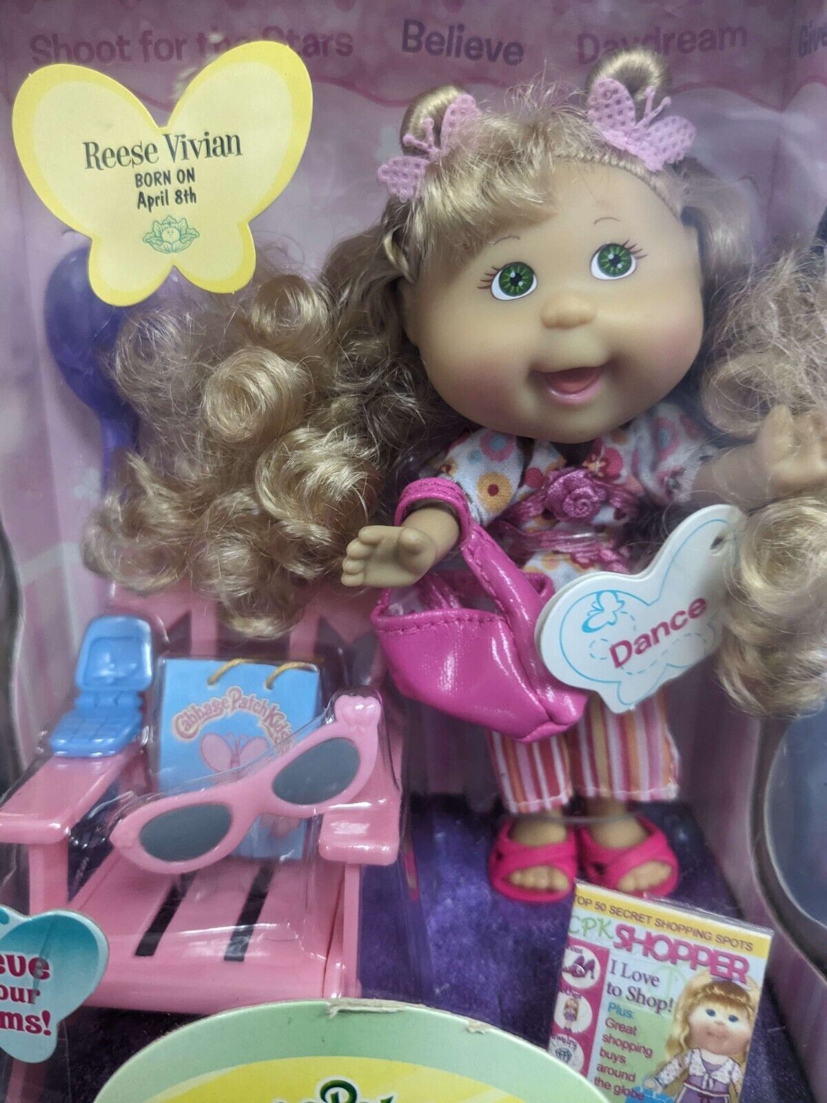 Lil's Sprouts Cabbage Patch Kids Reese Vivian Doll Set -'Believe in Your Dreams'