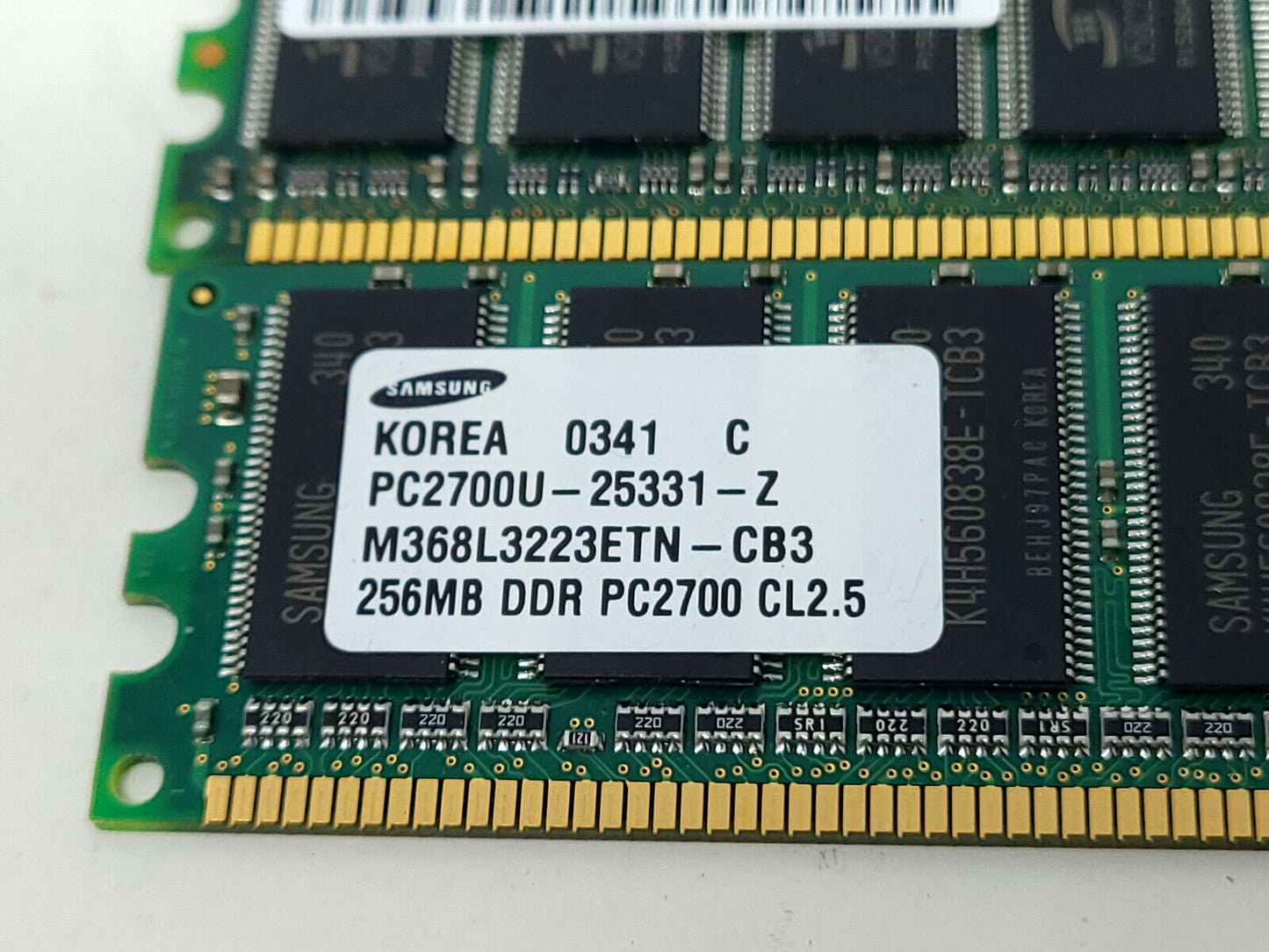 LOT OF 8 Assorted Desktop RAM NON-ECC DDR1 256MB PC2700U / 333Mhz MIXED BRANDS
