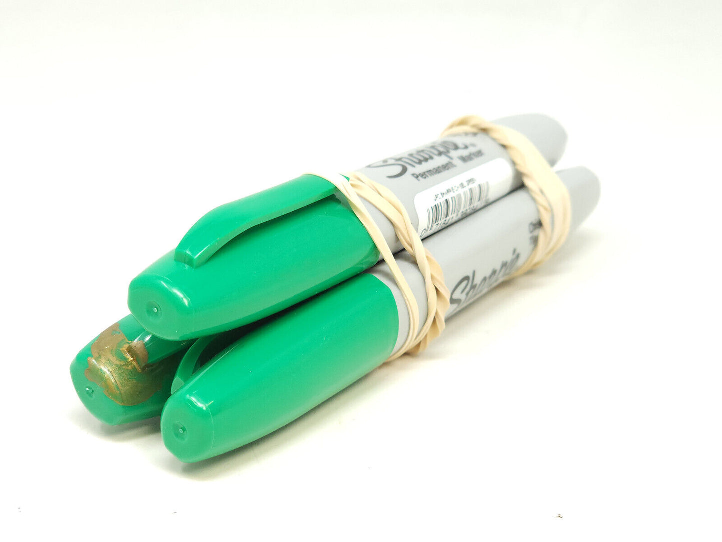 Sharpie Permanent Marker, Chisel, Green, 3-Count - NEW