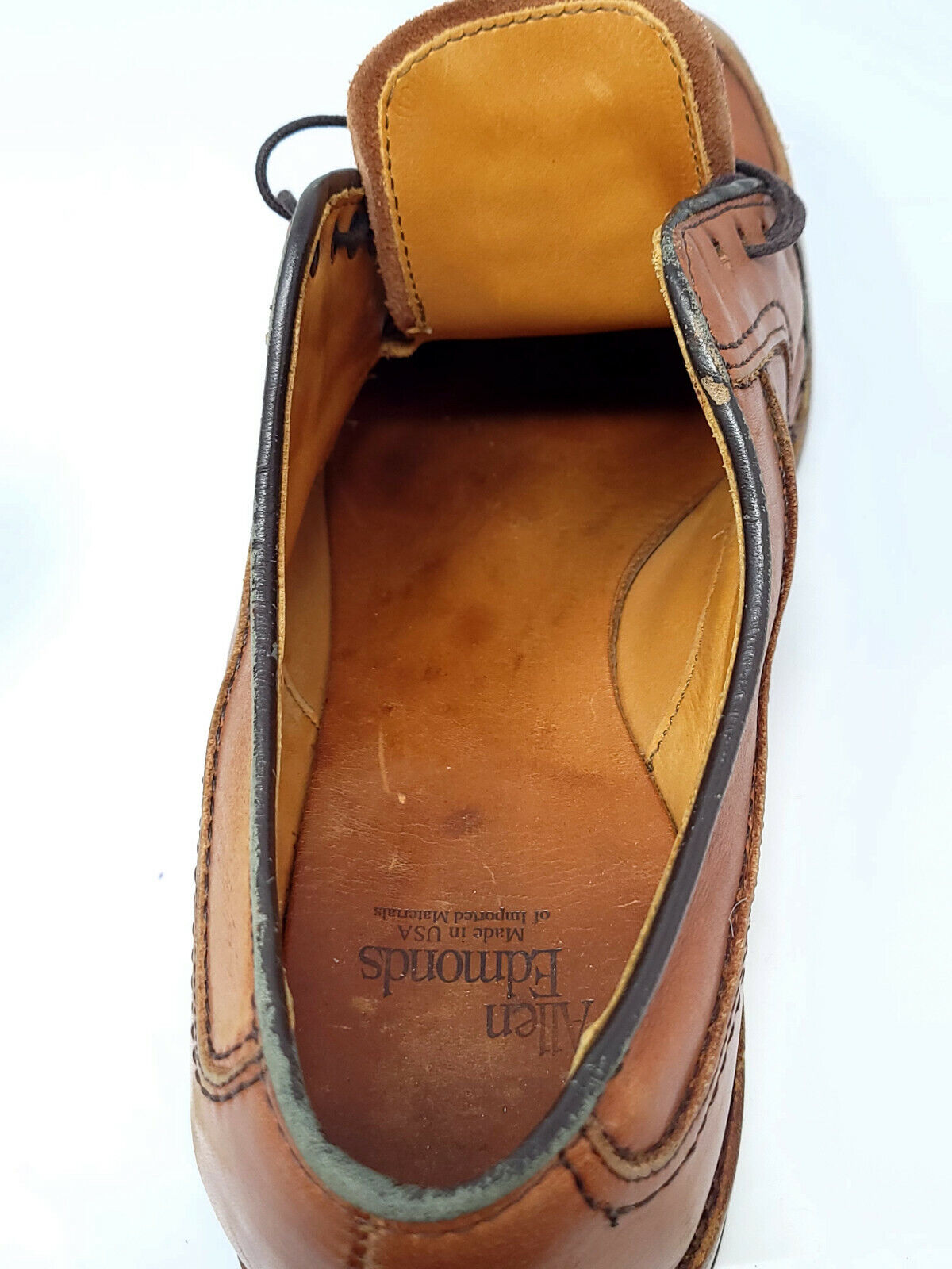 Allen Edmonds Men's Brown Split Toe Oxfords Shoes Sz 8 - D 0245 - Pre-owned