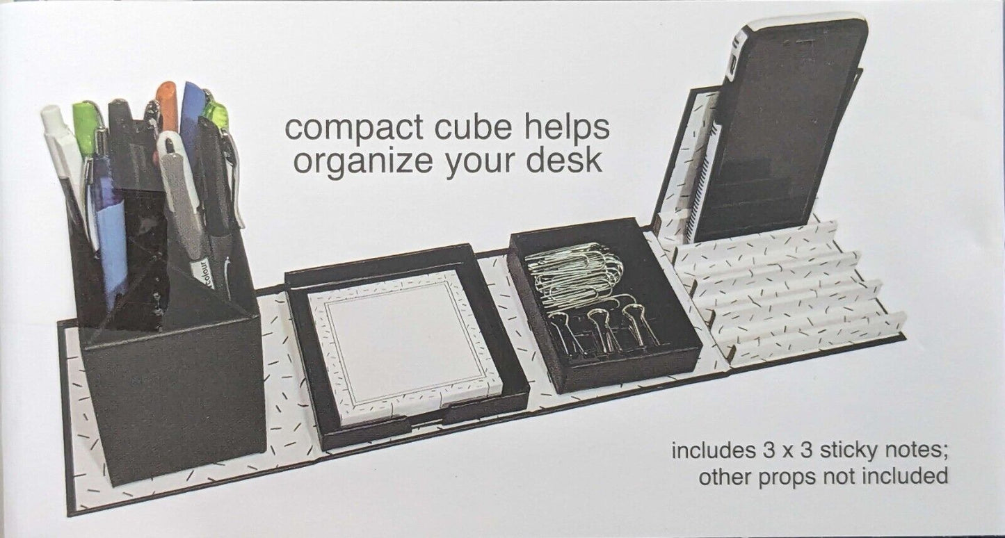 So~Mine Brand Desk Cube - Foldable Desk Organizer-Pink