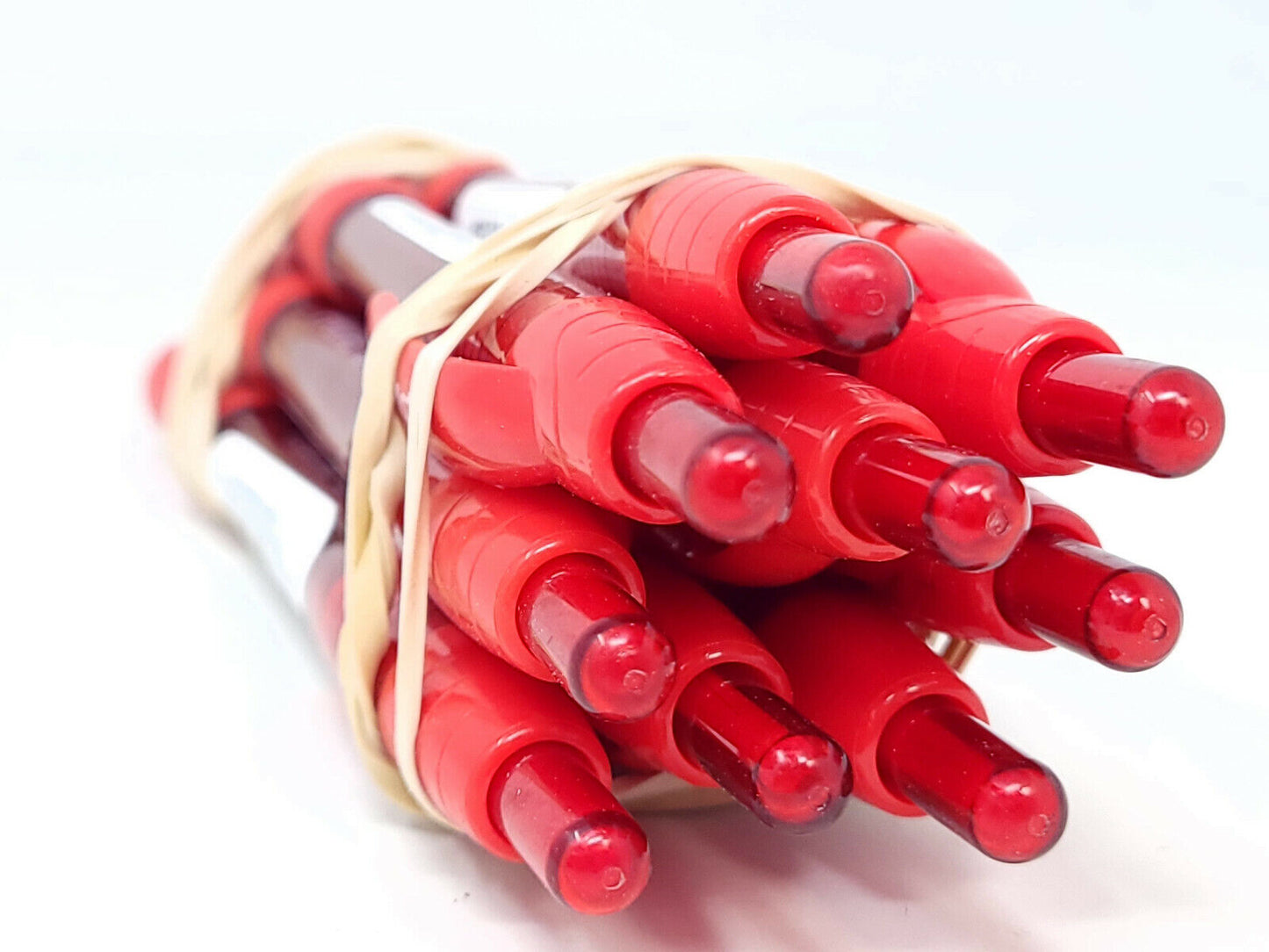 9x Paper Mate Profile Retractable Ballpoint Pens, Bold Point, 1.4 mm, Red - NEW