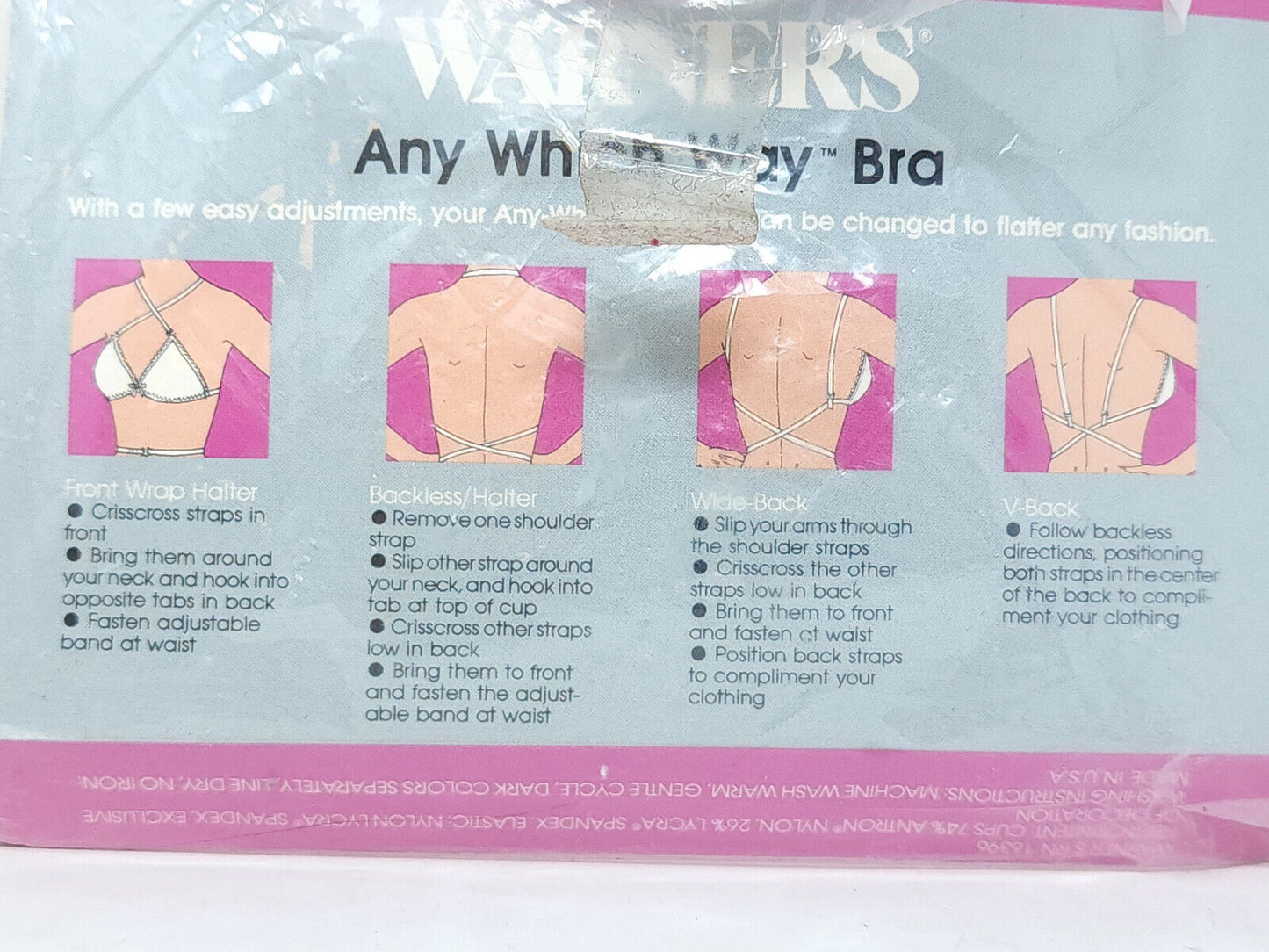 Women's - Warner's "Any Which Way Bra" - Size 34 ABC - NOS