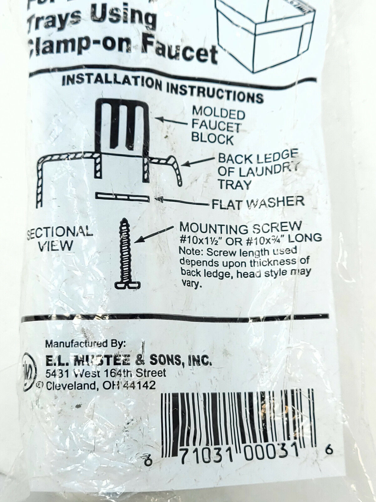 E.L. Mustee Faucet Block - Product number: 20.600 - NEW