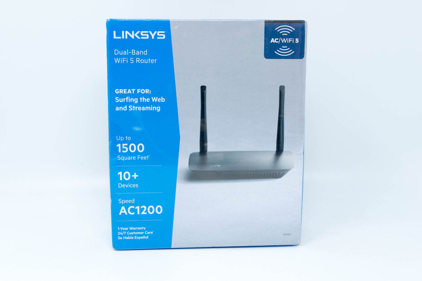 Linksys E5400 WiFi Router Dual-Band AC1200 (WiFi 5) - New, Factory Sealed