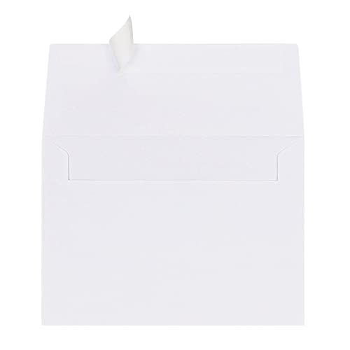 Office Depot 100% Recycled Photo Envelopes, 4 1/2in. x 6 1/4in., White, Box Of 50, 77742