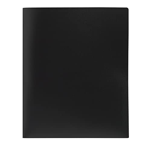 Office Depot® Brand Poly 2-Pocket Portfolio, Black