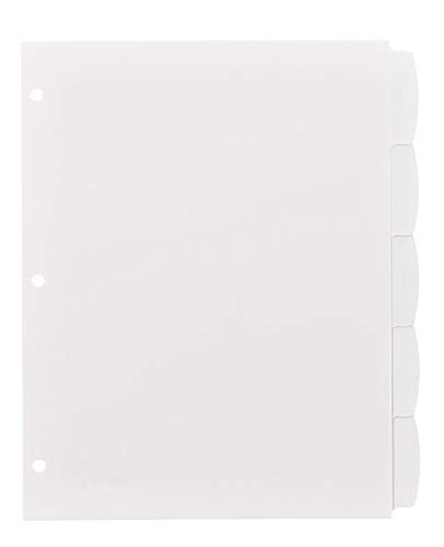 Avery Big Tab Write & Erase Durable Plastic Dividers for 3 Ring Binders 45
