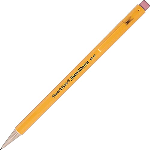 Papermate Sharpwriter Mechanical Pencil, Yellow, 5 Pencils per Pack (1 Pack)