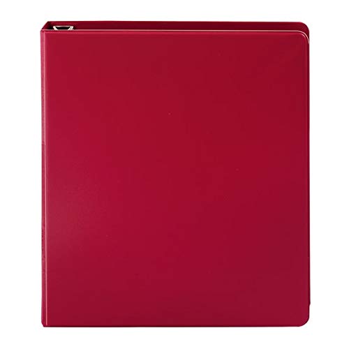 Office Depot Brand Heavy-Duty D-Ring Binder, 1" Rings, 59% Recycled, Dark Red